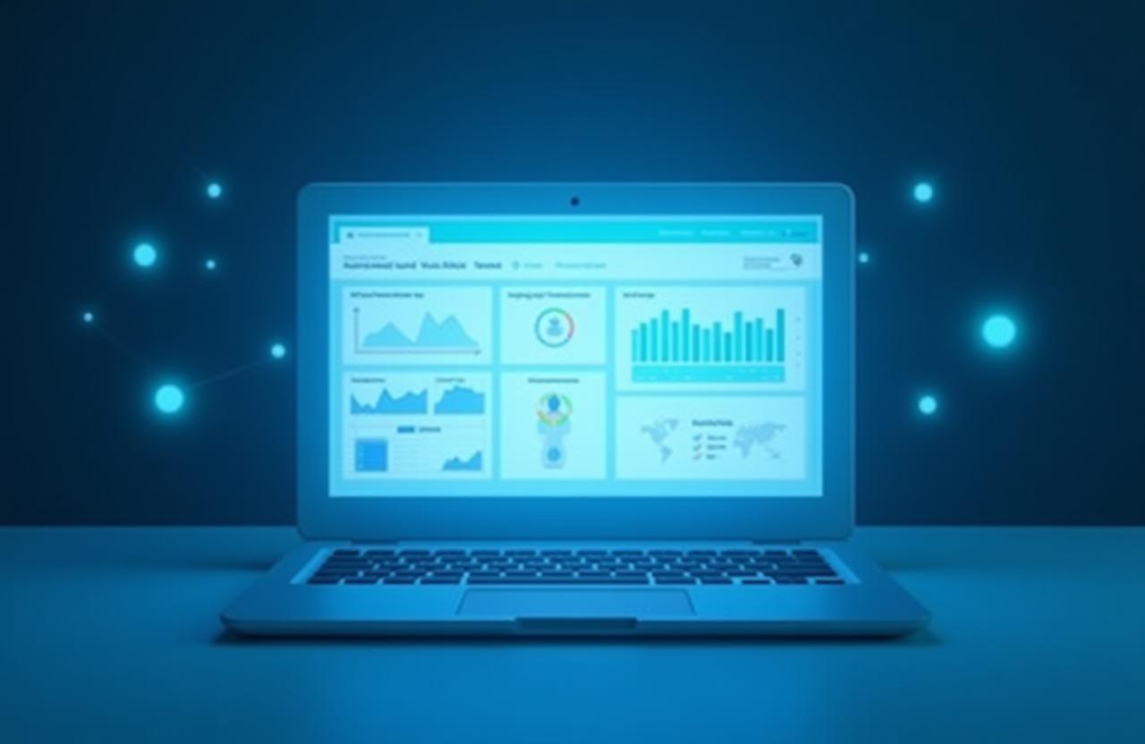 Dashboard telemedyczny Zdrowaplaneta wyświetlony na laptopie